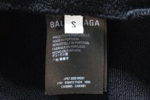 20AW 極美品 BALENCIAGA バレンシアガ GYM WEAR ロゴ オーバーサイズ フーディ 620973 TIVD4 スウェット パーカー ブラック メンズ S_画像3
