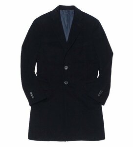 定価30万 美品 CARUSO カルーゾ per ISETAN MEN'S カルーゾ Loro Piana ロロピアーナ ピュアカシミヤ チェスターコート ネイビー メンズ 46