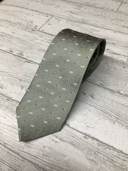 新品★フランコバレンチンブランドネクタイ 少し短いサイズ 大人のモスグリーン お買い得サービス シルク100%
