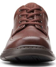 送料無料 Clarks 25cm ビジネス スニーカー マホガニー ブラウン シューズ レザー 革 スーツ ローファー ブーツ スリッポン ゴア JJJ165_画像7