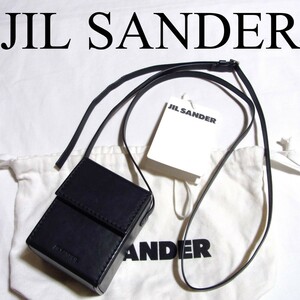 JIL SANDER ジルサンダー BOX CROSSBODY 箱型 レザー ショルダーバッグ ボックス クロスボディ 黒 ブラック