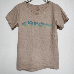 45R/45rpm コットン サイズ2 カットソー ロゴ WAIKIKI 半袖Ｔシャツ ベージュ フォーティーファイブアールピーエム 3-0527S 200371