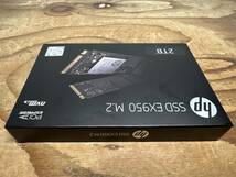 HP 新品 EX950 2TB 2280 SSD M.2 PCIe Gen3x4 NVMe1.3 TLC DRAMキャッシュ搭載 5年保証 送料無料 東京発送_画像3