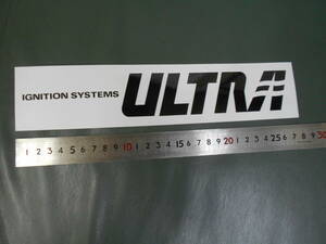 永井電子 ULTRA ステッカー イグニッションシステム ウルトラ　白/黒