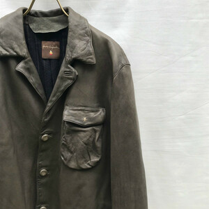  Henry Beguelin HENRY BEGUELIN sheep leather leather jacket blouson L MADE IN ITALY 45rpm Anne leak i-ruHENRY CUIR