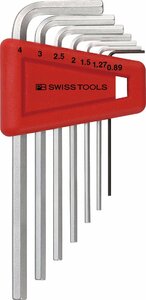 PB SWISS TOOLS スイスツール 210.H-4 ホルダー付 六角棒 レンチ セット (パックナシ) 210.H-4 (210-0.89・1.27・1.5・2・2.5・3・4)