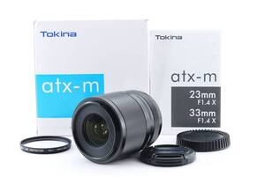 ☆極上美品 TOKINA atx-m トキナ 23mm F1.4 FUJIFILM Xマウント 元箱・キャップ・取扱説明書付き