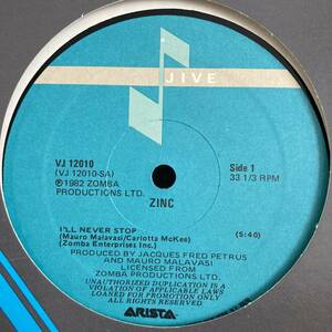 Zinc - I'll Never Stop / Amazon 12 INCH