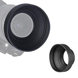 カメラ レンズ 用 レンズフード ワイドシリコンレンズフード 折りたたみ式 フロントフード カバー 52mm