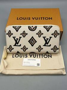 Y06001 LOUIS VUITTON ルイヴィトン モノグラム クレーム ワイルド アット ハート ジッピー 長財布 