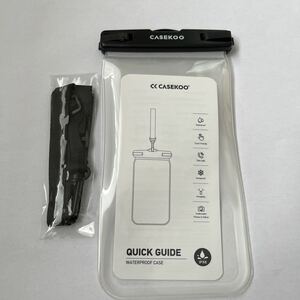 506a1010☆ 【絶対水漏れない】CASEKOO スマホ 防水ケース IPX8認定 完全防水 水に浮く クリア 顔認証 お風呂 最大6.7インチ対応