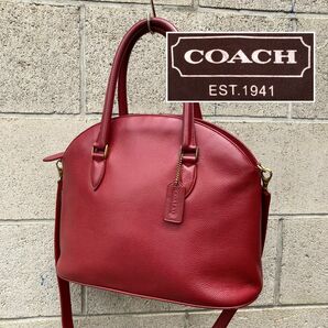 オールドコーチ　OLD ＣＯＡＣＨ　レザー　赤　ハンドバッグ　ショルダーバッグ 最高級 高品質