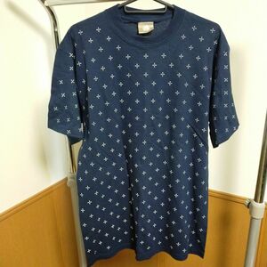 グッドイナフ　ハンドメイドＴシャツ　UK ストック品　ネイビー sizeＭ 半袖Tシャツ