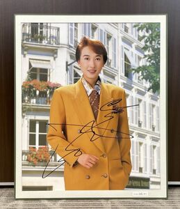 184335-123-03 1 jpy ~ Takarazuka ... star collection man position tops ta- purple ... with autograph wooden panel approximately 53.× approximately 64.sime san including in a package un- possible 