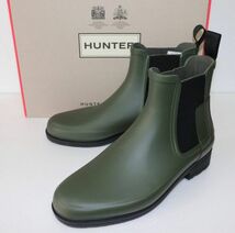 定価17000 新品 本物 HUNTER 靴 レインブーツ リファインド チェルシー MFS9060RBS ハンター JP25 UK6 US7 EU39 No.037_画像1