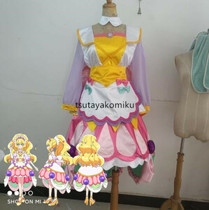 高品質 新作 K 実物撮影 デリシャスパーティプリキュア キュアフィナーレ コスプレ衣装 風 靴とウィッグ 別売り