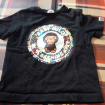 BAPE キッズ　Tシャツ　110サイズ　古着　シャーク　ベイプ　A BATHING APE エイプ　10_画像1