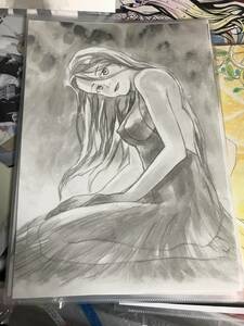 Art hand Auction 22幅水墨画手写插图, 漫画, 动漫周边, 手绘插图