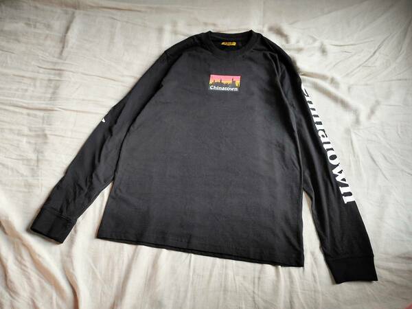 新品 CHINATOWN MARKET チャイナタウンマーケット CTM SMU LS Tシャツ カットソー 長袖 ロング 黒 ブラック L ★6