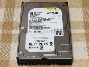 ジャンク品 ハードディスク Western Digital ウエスタンデジタル WD2500BB-22DWA0 250GB HDD 3.5インチ IDE部品取り等