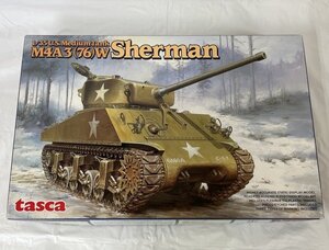 ◎【tasca】未組立品 1/35 U.S.Medium Tank M4A3(76)W Sherman/アメリカ中戦車 シャーマン プラモデル/kb2636