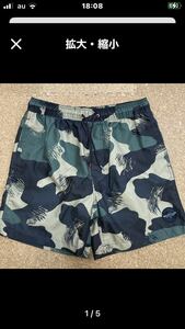  Quick Silver QUIKSILVER S size shorts short pants board shorts swimsuit surf pants men's camouflage camouflage 
