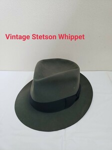 R 著名人愛用ブランド Vintage Stetson Whippet ステットソン ウィペット フェルトハット STETSON ステットソン ヤフオク出品のみ 説明必読