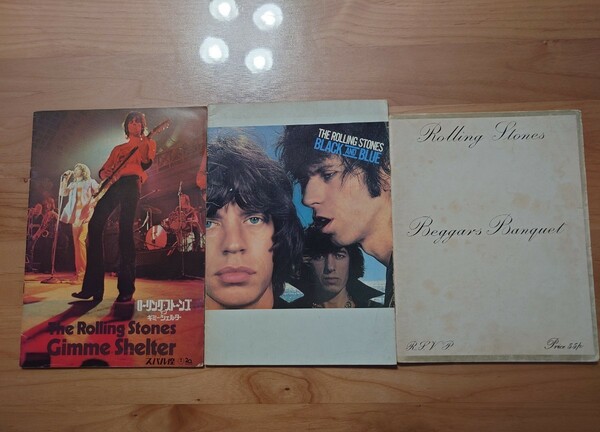 ★ローリング・ストーンズ The Rolling Stones★Gimme Shelter★BLACK AND BLUE★ベガーズ・バンケット Beggars Banquet★経年汚れ、傷み