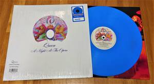 美品 QUEEN A Night At The Opera オペラ座の夜 Sky Blue vinyl Walmart 限定カラーレコード 