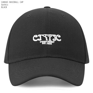 ユニセックス 男女兼用 ロゴ刺繍 ボールキャップ ベースボールキャップ オールシーズン UNISEX BASEBALL CAP GOTHIC