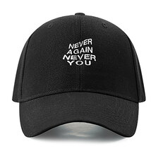 ユニセックス 男女兼用 ロゴ刺繍 ボールキャップ ベースボールキャップ オールシーズン UNISEX BASEBALL CAP NEVER AGAIN NEVER YOU_画像3