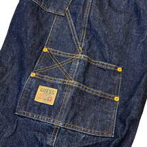 90s GUESS JEANS USA ペインター デニム パンツ 36 バギー ワイド オールド ゲス ジーンズ ヒップホップ ストリート ヴィンテージ _画像9