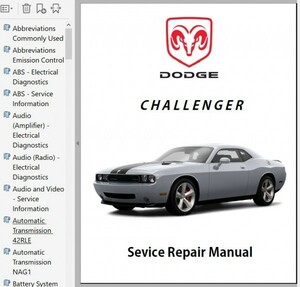  Dodge Challenger 2008-2010 Work shop manual service book body repair repair book wiring diagram 