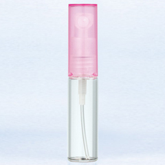 ヤマダアトマイザー グラスアトマイザー シンプル 4330 クリアボトル/キャップパープルピンク 4ml YAMADA ATOMIZER 新品 未使用