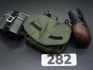 【 N282 】1/6ドールパーツ：DRAGON製 WWII ドイツ軍 個人装備3種セット【 長期保管・ジャンク扱い品 】