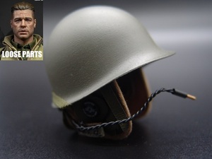 [ FURY ]1/6 doll parts :Facepool made :WWII America land army tank . helmet set ( separation un- possible )