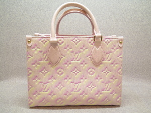 ★☆【ルイヴィトン】LOUIS VUITTON ルイヴィトンモノグラム アンプラント オンザゴーPM 2WAYバッグ ライトピンク M46168 ot☆★