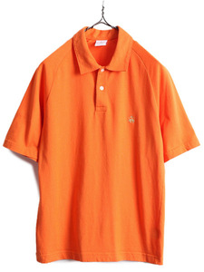 ■ ブルックスブラザーズ コットン 半袖 ポロシャツ メンズ S / 古着 半袖シャツ Brooks Brothers 346 スムース 素材 ボックス オレンジ
