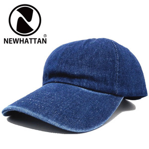 キャップ 帽子 NEWHATTAN メンズ レディース 男女兼用 デニム ダークブルーcap-1025-02