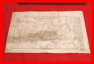 6.10.11　　京都府近傍鉄道各路線之園　日出新聞　明治25年　地図　うぶ出し　売り切り　