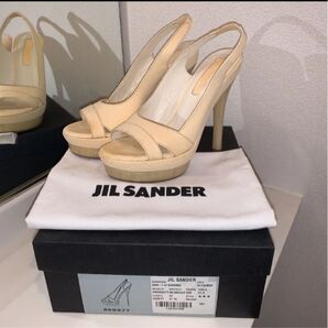 大得価!定価15万!ジルサンダー JILSANDER プラットフォーム ミュール サンダル
