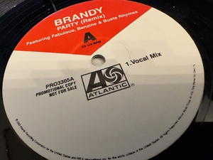 12”★Brandy Featuring Fabulous, Benzino & Busta Rhymes / Party (Remix) / R&B！