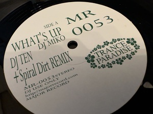 12”★DJ Miko / Misa / What's Up (DJ Ten + Spiral Dirt Remix) / Du Du Di Da / ヴォーカル・トランス！