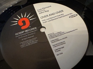 12”★Live Element Featuring John Ray / Over And Over / ディスコ・ハウス！