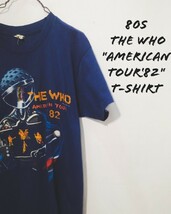 Vintage The Who AMERICAN TOUR‘82 t-shirt 80s スクリーンスターズ ザ フー アメリカンツアー Tシャツ アメリカ製 バンドT ビンテージ_画像1