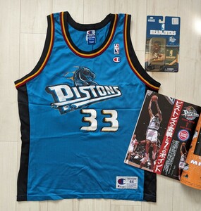 Гранд -Хилл Форма в этом времени журнал+фигура Set NBA Pistons 90S Vintage