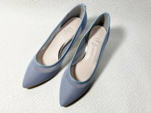 MH42* new goods *artemis by DIANA fish net chu-ru pumps 23.5 made in Japan 