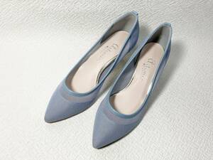 SH74* new goods *artemis by DIANA fish net chu-ru pumps 24.0 made in Japan 