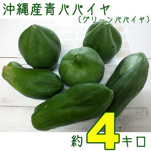 [ включая доставку ] Okinawa производство синий папайя примерно 4 kilo I зеленый папайя .so Muta m и т.п. как??