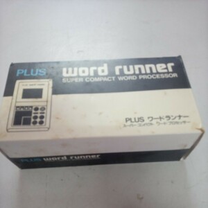 PLUS word Runner SUPER COMPACT WORD PROCESSOR word processor present condition goods ⑦